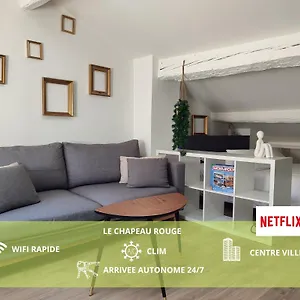  Appartement Le Rouge Au Coeur Du Centre Historique